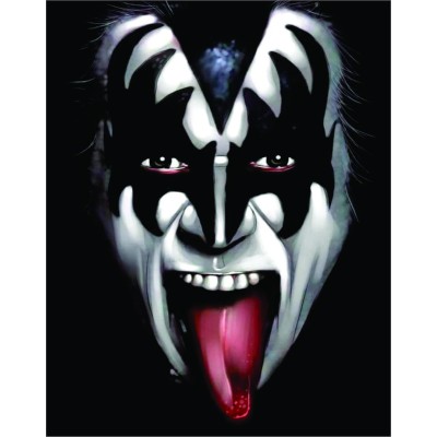 Placa Decorativa Kiss gene simmons